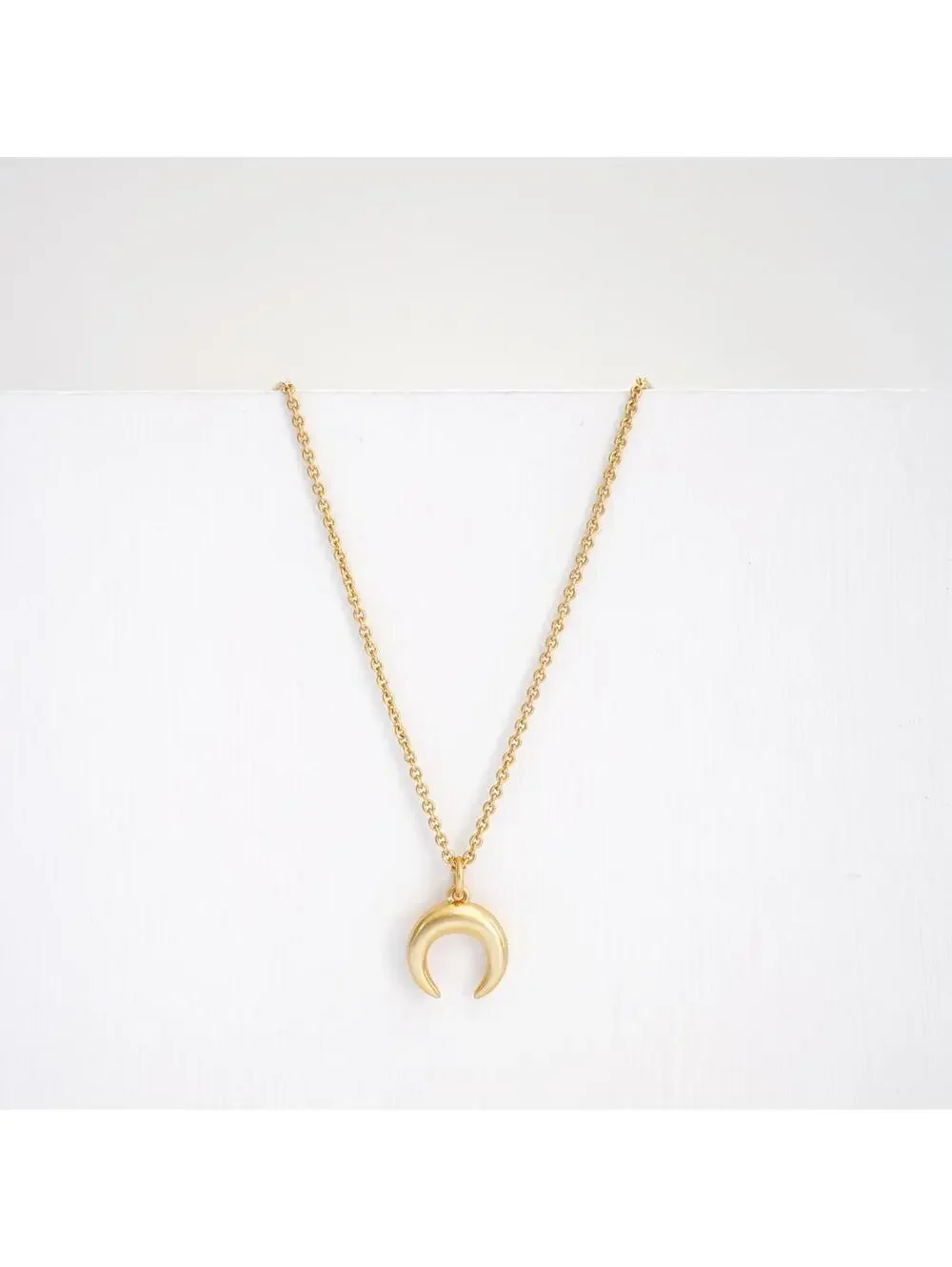 Madewell Chunky Crescent Moon Necklace - Picture 2 of 3